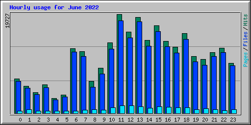 Hourly usage for June 2022